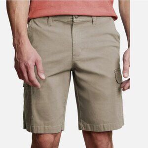 Copper & Oak Men’s Cargo Shorts Flex Waist Stretch Cotton Casual Tan Size 30